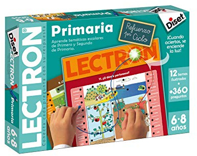 Diset, Lectron Primer Ciclo de Primaria, Juego Educativo de asociar Preguntas y respuestas a Partir de 6 años, Multicolor