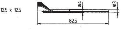Ersa Ersadur Entlötspitzenpaar für Entlötpinzette 40 oder Chip Tool für PLCC 28, 0452QDLF125
