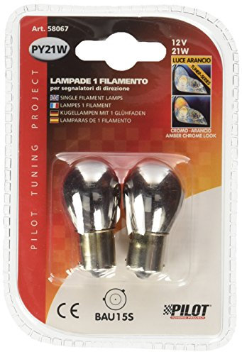 Utility Diadora Lampa 58067 Lampada 1 Filamento, Cromo/Arancio