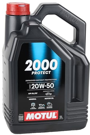 Huile Moteur Motul 2000 Multigrade 20W50 - Bidon de 5 L
