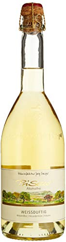 Jörg Geiger Prisecco weißduftig (6 x 0.75 l) | Fein-fruchtig und alkoholfrei | prickelnder PriSecco mit eleganter, heller Aromatik