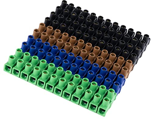 REV Lüsterklemme, Dosenklemmen 10 Stück 12-polig, 1,5-4,0mm², teilbar, Mehrfarbig