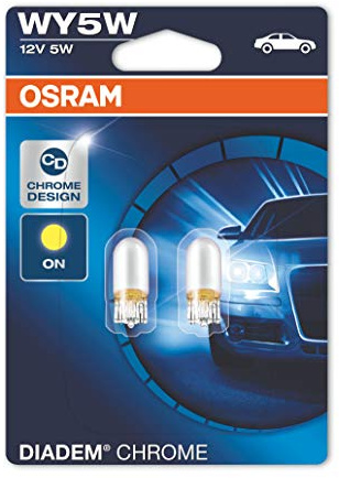 Osram WY5W (501A) 5W Diadem Chrome Design Blinkerbirnen 2827DC-02B Doppelpack