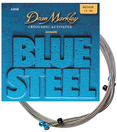 Dean Markley® »BLUE STEEL 2038 MEDIUM - ACOUSTIC STRINGS« Corde per Chitarra Acustica - 013/056