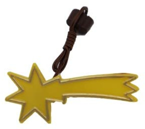 BELI-BECO Estrella amarilla para belén con iluminación 3,5 V, accesorio para belén