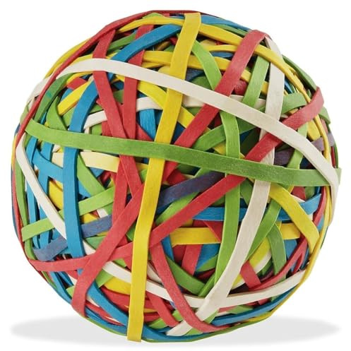 ACCO Rubber Band Ball, 275 Bands per Ball, Assorted Colors (A7072153)