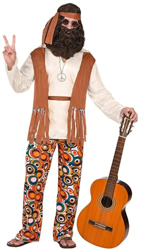WIDMANN MILANO PARTY FASHION W Kostüm Hippie, Flower Power, Reggae, Verkleidung, Karneval