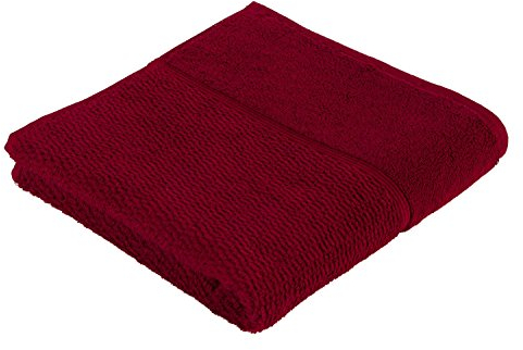 frottana Pearl Handtuch 50 x 100 cm aus 100% Baumwolle, ruby