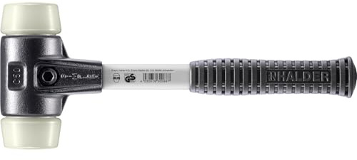 SIMPLEX-Schonhammer, Nylon; mit verstärktem Tempergussgehäuse und Fiberglasstiel | D=50 mm | 3708.050