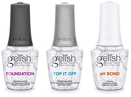 Gelish Harmony Set mit Dynamic Duo + pH Bond Nail – Top & Base Coat mit pH-Bond Dehydrator, Profi-Nagelpflege mit Überlack, Unterlack & Haftungs-Boost, für perfekte Gel-Maniküre, 15 ml