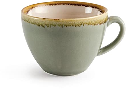 Olympia Forno gp478 Tazza per cappuccino Muschio, 230 ml (Confezione da 6)
