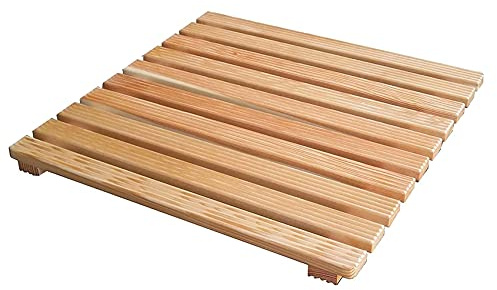 DianHydro 111-214 Pedana Doccia in Legno Quadrata cm 57x57