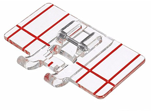 YEQIN Border Guide Sewing Machine Presser Foot - Fits All Low Shank Snap-On Singer, Brother, Babylock, Euro-Pro, Simplicity, White, Janome, Kenmore, Juki, New Home
