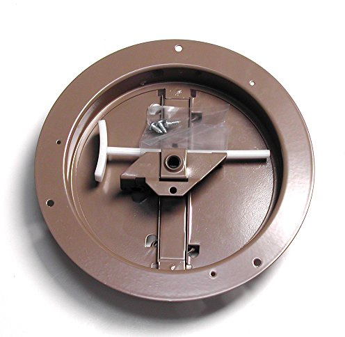 Accord ABCDBRD06 Ceiling Damper with Round Butterfly Design, 6-Inch, Brown