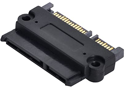 CY SATA 22Pin 7+15 Male to SATA 22P 7+15 Female 3.5 & 2.5inch Extension Convertor Adapter with Screw Holes