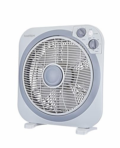 Bastilipo - Ventilatore a scatola, 45W, con timer, Zahara