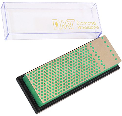 DMT Unisexe 6-in. mécanicien Diamant Pierre à aiguiser dans boîte en Plastique Extra Fine Couteau Taille-Crayon, Vert