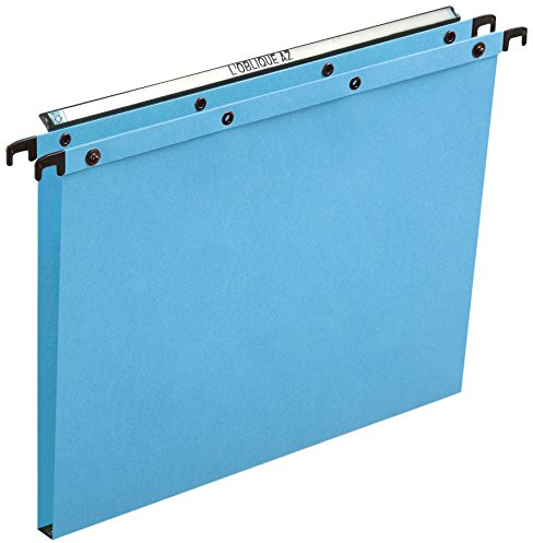 Elba Azo Ultimate Cartelle Sospese per cassetto Kraft Blu Scatola di 25 Fondo 15 mm blu
