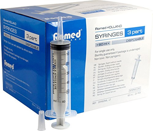 Blasenspritzen Einmalspritzen steril Katheterspritzen Wundspritze von Romed Top(Menge: 25 Stück,50/60 ml)