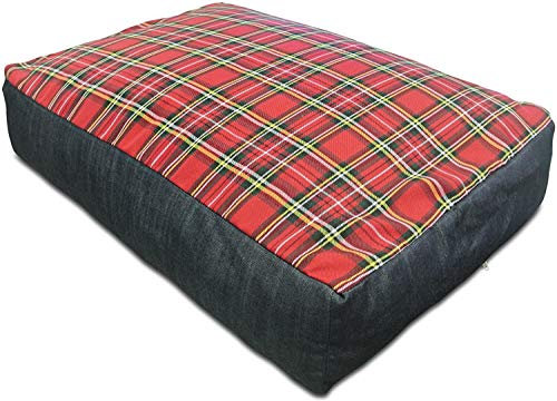 Baldiflex Matratze für Hund und Katze Bomber-One mit Schleifen aus Memory Foam, Höhe 16 cm, 100 x 60 cm
