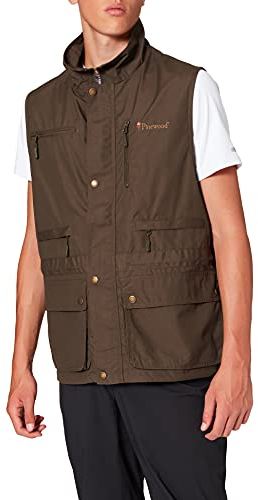 Pinewood Herren Tiveden Weste - Outdoor Weste Herren mit vielen praktischen Taschen, Mückenschutz, UV-Schutz und verstellbarer Passform für extra Komfort - langlebig und robust