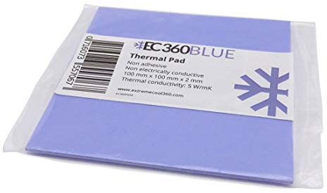 EC360® BLUE 5W/mK Thermal Pad (100 x 100 x 2,0 mm)