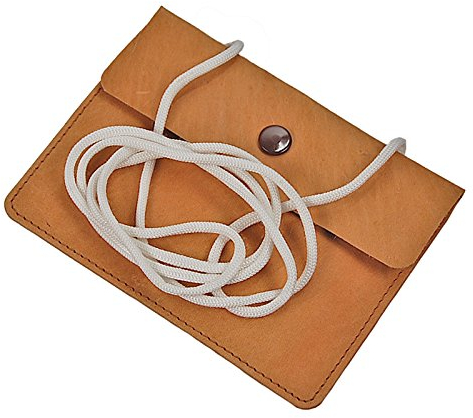 BOCCX Kleiner einfacher Brustbeutel Leder Brusttasche Security Wallet GoBago