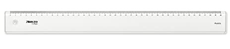 Aristo College Lineal AR23040, transparent, mit Tuschekante und Facette, 40 cm