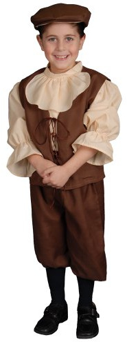 Dress Up America Kolonial Pojke Barndräkt