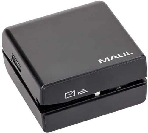 Maul 7561890 schwarz Brieföffner Mechanische – ouvres-lettres Mechaniken (45 x 140 x 50 mm, schwarz, 1,5 V (AA))