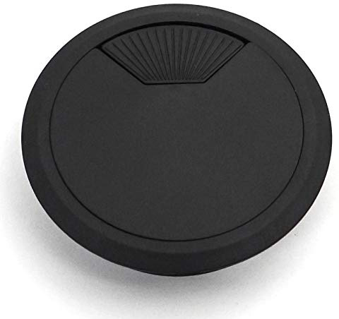 SOTECH Pack de 2 prensaestopas de plástico, salida de cable Ø 80 mm, negro