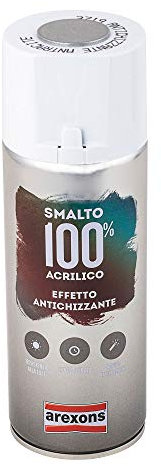 AREXONS SMALTO 100% ACRILICO ANTICHIZZANTE Smalto spray Antracite 400 ml vernice spray universale, smalto acrilico resine di alta qualità, essiccazione rapida, bomboletta spray, uso facile