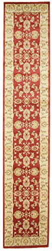 RugVista, Ziegler Kaspin, Fatto a macchina, Tappeto, Tappeto Oriental Ziegler, Pelo alto, 80 x 400 cm, Corridore, Oeko-Tex Standard 100, Polypropylene, Corridoio, camera da letto, cucina, soggiorno, Rosso