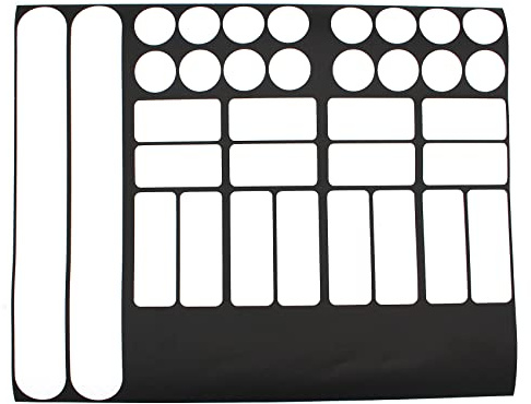 Finest Folia 34 Teiliges Fahrrad Rahmen Schutzfolie Folie Aufkleber Schutz MTB BMX Kette Lackschutzfolie