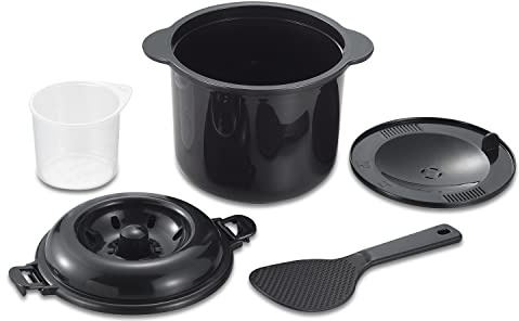 Rice Cooker for Microwave Oven 2-cup Chibikuro-kun by KAKUSE