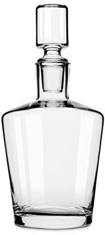 True Rothwell Whiskey Decanter with Airtight Stopper, Liquor Decanters for Bourbon Scotch Vodka Gin Cocktail Party Home Bar Accessories 36 oz Set of 1
