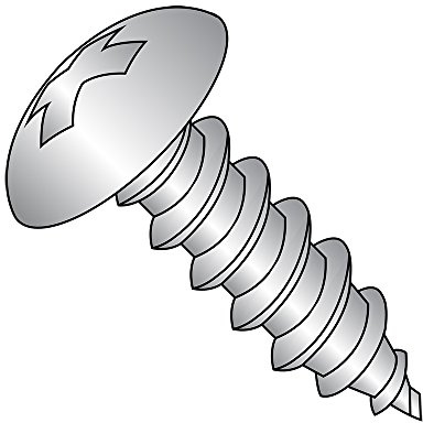 Small Parts 1412ABPT188 18-8 Stainless Steel Sheet Metal Screw, Plain Finish, Truss Head, Phillips Drive, Type AB, 1/4-14 Thread Size, 3/4 Length (Pack of 25)