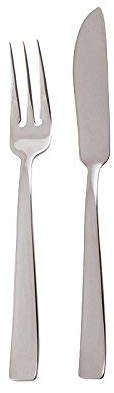Servizio 24 Pezzi Pesce Flat Inox