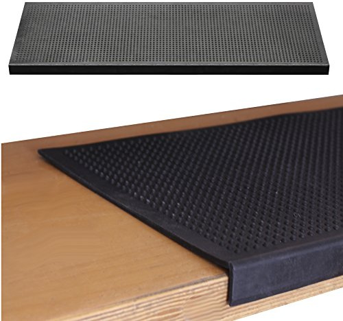 BigDean Gummi Stufenmatte 25x75cm Gummimatte mit Winkelkante | Rutschschutz Treppe Stufen Außen Selbstklebend Gummistufenmatte