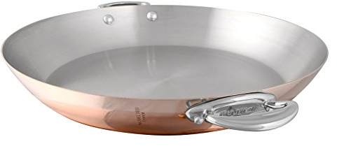 Mauviel mich Erbe M '150S flach rund Kupfer, Rich Copper, 22,2 x 16 x 5 cm
