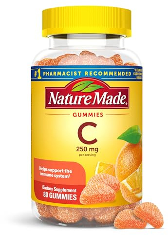 Nature Made Vitamin C Gummies 250mg per Serving, 80 Count