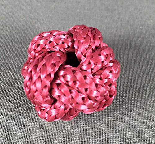 Buddel-Bini Versand Makrameeknoten Bordeauxrot Maroon rot braun violett für Halstuch