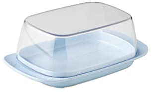Mepal Butterdose - Nordic blue – für 250 g Butter – transparenter Deckel – passt genau in die Kühlschranktüre – spülmaschinenfest, Melamine/SAN