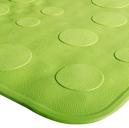 CASA pura Tapis de Baignoire antidérapant - Tapis conçu pour Baignoire et Douche en Caoutchouc Naturel -Maintient Stable - sans PVC ni Latex (Collection Victoria 35x75 cm Vert)