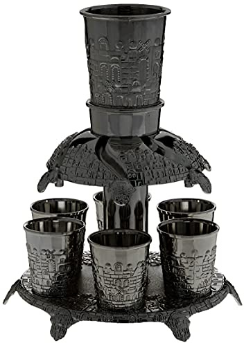 Jerusalem Style Silver Plated Fountain, 6 Cups