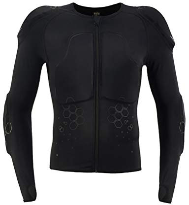 MTTKTTBD Motorrad Schutz Jacke Pro Motocross ATV Protektorenjacke Motorradjacke Schutzjacke mit Rückenprotektor Scooter MTB Enduro für Damen und Herren