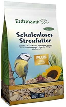 Erdtmanns Schalenloses Streufutter PLUS im Standbeutel, 1er Pack (1 x 800 g)