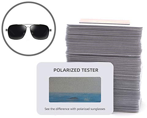 Polarisations-Sonnenbrillen-Tester, Polarisationsbrillen-Testkarte, Polarisationsbrillen-Prüfpapier-Zubehör, 6 x 4 cm