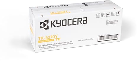 Kyocera TK-5370Y Toner Yellow. Toner Drucker kompatibel für PA3500cx, MA3500cix und MA3500cifx. Original Tonerkartusche für bis zu 5000 Seiten