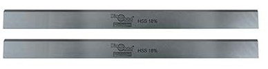 Diamwood Fers de Dégauchisseuse/Raboteuse avec Acier HSS 18% - 310 x 25 x 3 mm - Réaffûtables - Jeu de 2 - Haute Qualité - Usinage Bois Exotique et Résineux